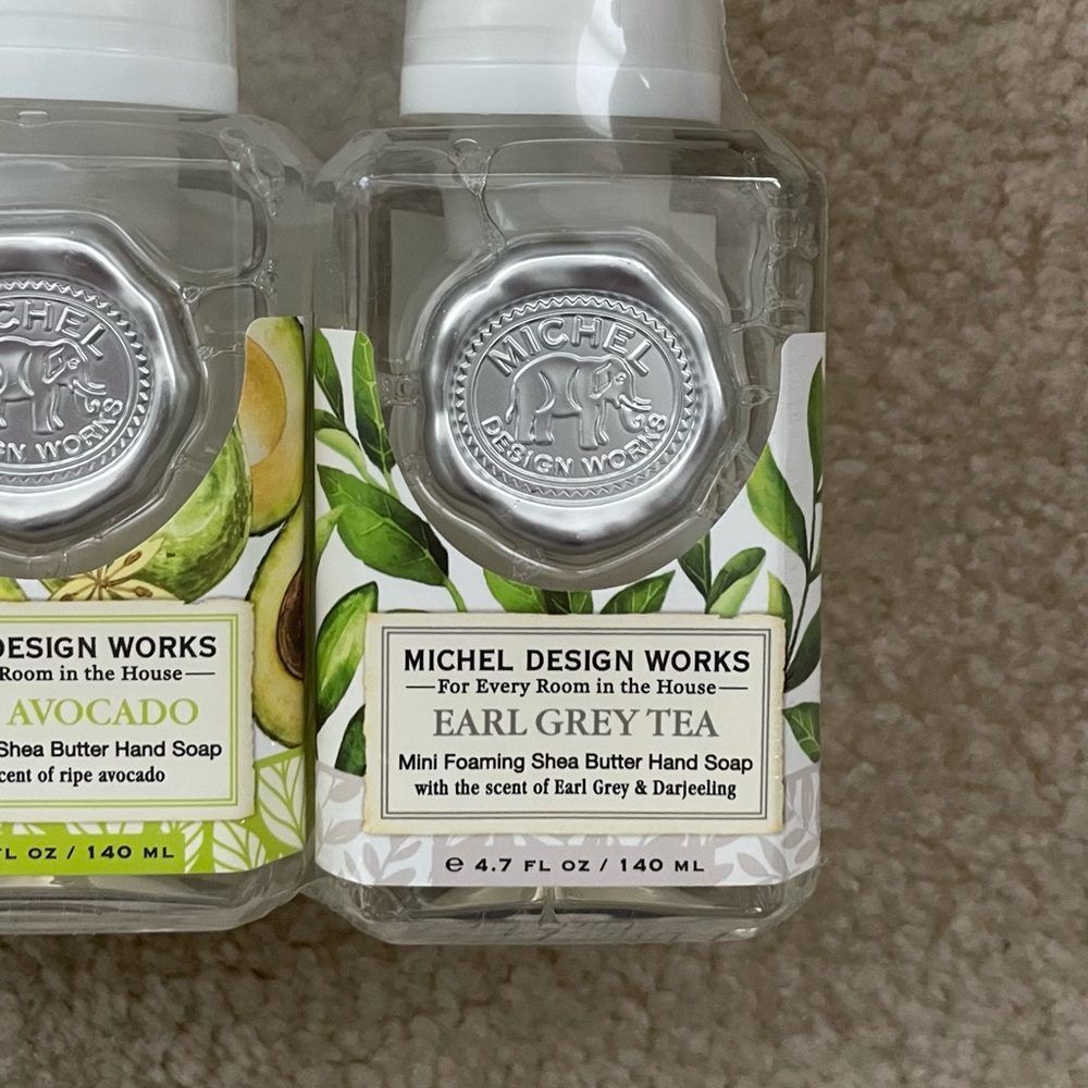 Michel Design Works Mini Hand Soap Set: Pink Grapefruit, Avocado, Earl Grey Tea - Picture 13 of 16